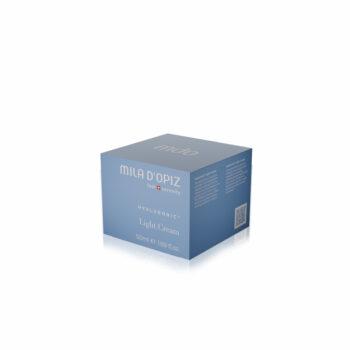 Blaue Verpackung von MILA D'OPIZ Hyaluronic Light Cream, 50 ml Gesichtscreme