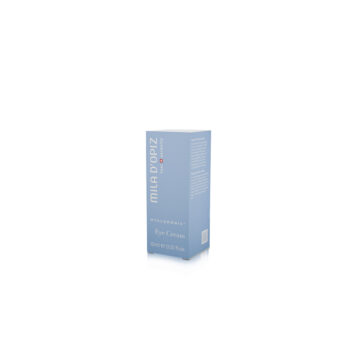 Blaue MILA D'OPIZ Hyaluronic Eye Cream Verpackung, 15 ml Augencreme