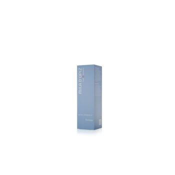 Blaue MILA D'OPIZ Hyaluronic Serum Verpackung