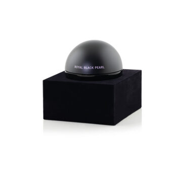 MILA D'OPIZ Royal Black Pearl runder Kosmetiktiegel mit Deckel in schwarzer Box