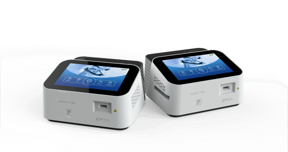 Zwei Getein 1160 Immunfluoreszenz-Analysatoren für Point-of-Care-Testungen in Apotheke und Ordination