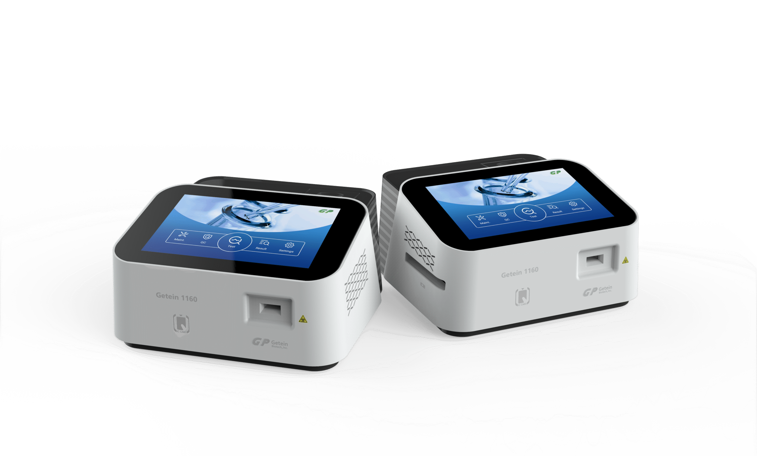 Zwei Getein 1160 Immunfluoreszenz-Analysatoren für Point-of-Care-Testungen in Apotheke und Ordination